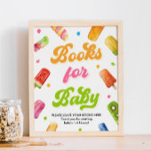 Klaar om Pop Baby shower Boeken voor Baby Poster