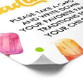 Klaar om Pop Baby shower Familie Tradities Game Poster (Hoek)