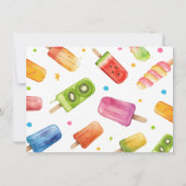 Klaar om Pop Baby shower Familietradities Kaart (Achterkant)