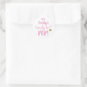 KLAAR OM POP BABY SHOWER STICKER (Tas)