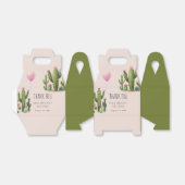 Klaar om Pop Meisje Balloon Cactus Groen Baby show Bedankdoosjes (Uitgevouwen)