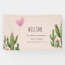 Klaar om Pop Meisje Balloon Cactus Groen Baby show