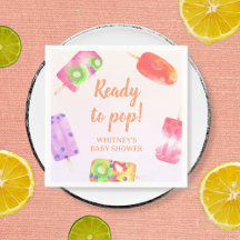 Klaar om Pop Popsicle Waterverf Baby shower