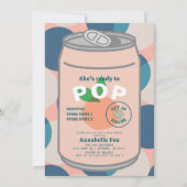 Klaar om Pop Soda Pop Can Pink Girl Baby shower Kaart (Voorkant)