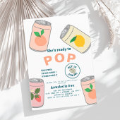 Klaar om Pop Soda Pop Cans Pink Girl Baby shower Kaart