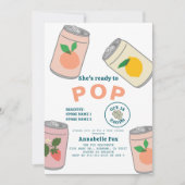 Klaar om Pop Soda Pop Cans Pink Girl Baby shower Kaart (Voorkant)