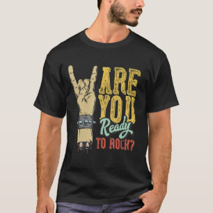 Klaar om  rock muziek te slaan met Hand Rock Si T-shirt