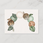 Klaar om Safari-boeken te Poppen voor Baby Kaart a (Achterkant)