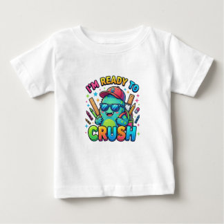 Klaar om schoolmonster te verpletteren Baby T-shir