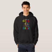 Klaar om Second Grade Ruimtevaarder Dinosaurus Rug Hoodie (Voorkant volledig)