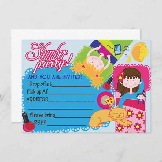 Klaar om Slumber-meiden te vullen met hun slaperig Kaart (Voorkant / Achterkant)