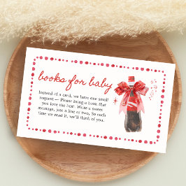 Klaar om te baren Baby Shower Boeken voor Baby Informatiekaartje