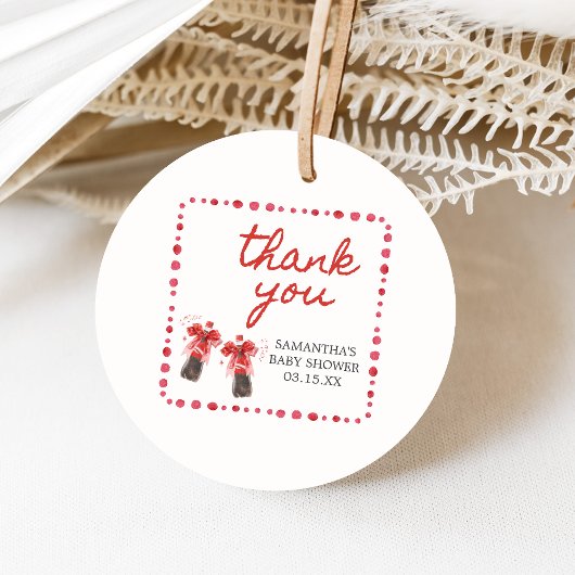 Klaar om te barsten Baby Shower Bedankjes Labels