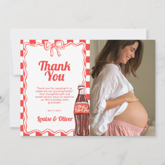 Klaar om te barsten Baby Shower Foto Bedankkaart Kaart