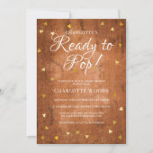 Klaar om te barsten Baby Shower Gouden Harten Rust Kaart (Voorkant)