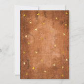 Klaar om te barsten Baby Shower Gouden Harten Rust Kaart (Achterkant)