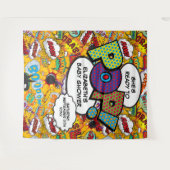 Klaar om te barsten Baby Shower Leuk Foto Achtergr Wandkleed (Voorkant (horizontaal))