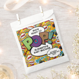 Klaar om te barsten Baby Shower Leuk stripboek Bedankzakje