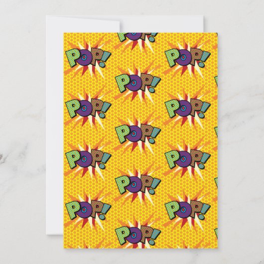 Klaar om te barsten Baby Shower Modern Comic Fun Kaart (Achterkant)