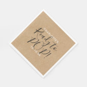 Klaar om te barsten Baby Shower Rustoplost chic sc Servet (Hoek)