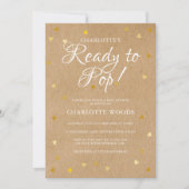 Klaar om te barsten Baby Shower / Strooi Gouden Ha Kaart (Voorkant)