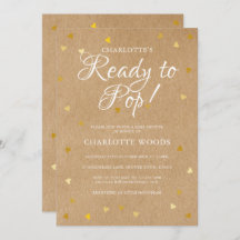 Klaar om te barsten Baby Shower / Strooi Gouden Ha