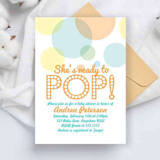 Klaar om te barsten Baby Shower Uitnodiging