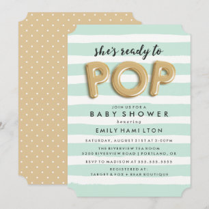Klaar om te barsten Baby Shower Uitnodiging