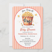 Klaar om te barsten Baby Shower Uitnodiging Popcor (Voorkant)