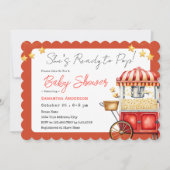 Klaar om te barsten Babyshower Maïs Retro Kaart (Voorkant)