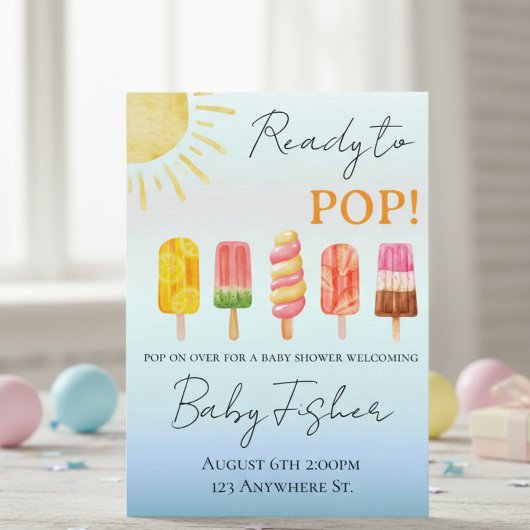 Klaar om te barsten: babyshower uitnodiging
