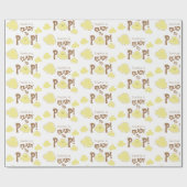 Klaar om te barsten Cute Popcorn Baby Shower Cadeaupapier (Vlak)