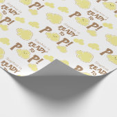 Klaar om te barsten Cute Popcorn Baby Shower Cadeaupapier (Hoek)