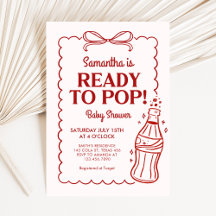 Klaar om te barsten Frisdrank Baby Shower