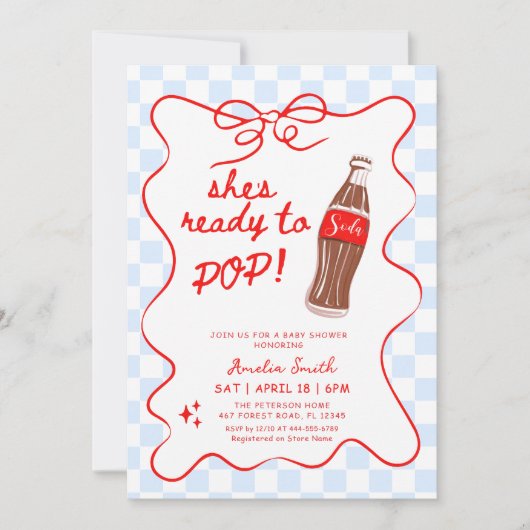 Klaar om te barsten Frisdrank Jongen Babyshower Kaart (Voorkant)
