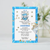 Klaar om te barsten Leuk en modern jongens babyfee Kaart (Staand voorkant)