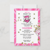 Klaar om te barsten Leuk en modern meisje babyshow Kaart (Voorkant)