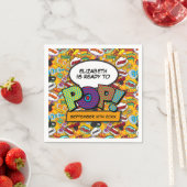 Klaar om te barsten Leuk moderne stripboek babyfee Servet (Insitu)