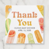 Klaar om te barsten Popsicle Baby Shower Bedankjes Labels (Voorkant)