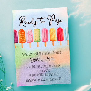 Klaar om te barsten Popsicle Zomer Baby Shower Kaart