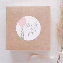 Klaar om te barsten Roze ballon Eucalyptus babyfee