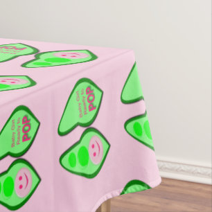 Klaar om te barsten Roze Erwt Baby Shower Tafelkleed
