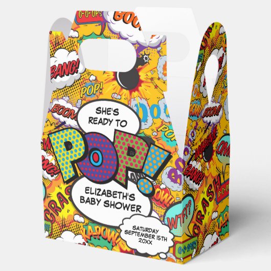 Klaar om te barsten Verjaardagsfeestje Leuk stripb Bedankdoosjes (Geopend)