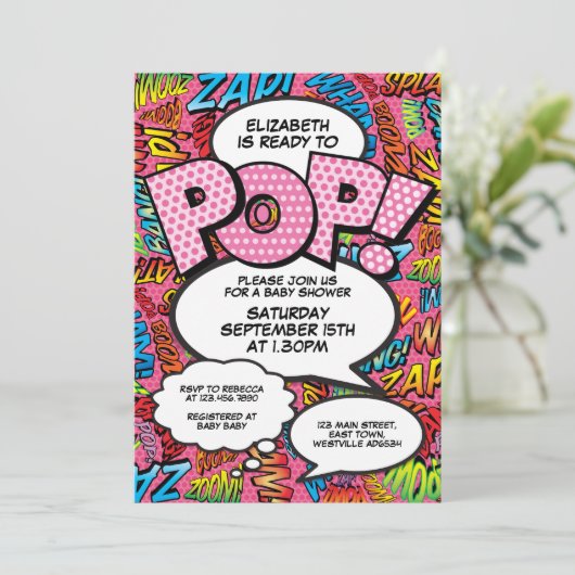 Klaar om te barsten Verjaardagsfeestje stripboek F Kaart (Staand voorkant)