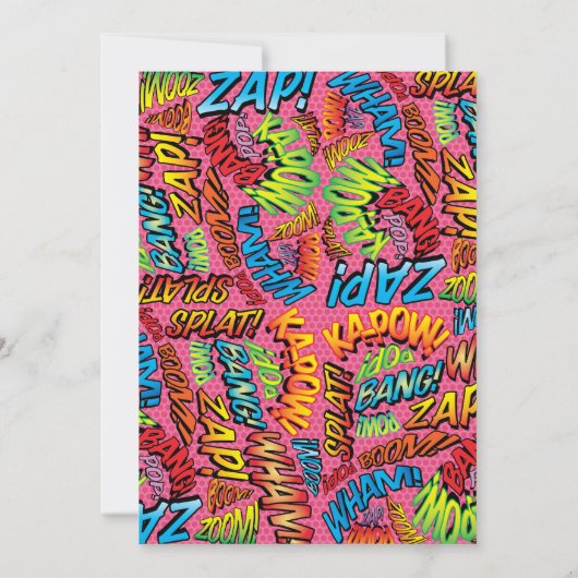 Klaar om te barsten Verjaardagsfeestje stripboek F Kaart (Achterkant)