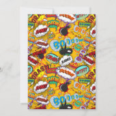 Klaar om te barsten Verjaardagsfeestje stripboek M Kaart (Achterkant)