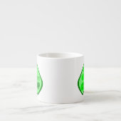 Klaar om te barsten Zwangere Groene Erwt Espresso Kop (Voorkant)