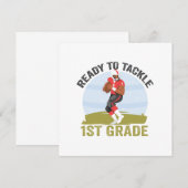 Klaar om te beginnen met American Football Fantasy Save The Date (Voorkant / Achterkant)