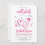 Klaar om te bellen Shots Nurse Afstuderen Kaart (Voorkant)