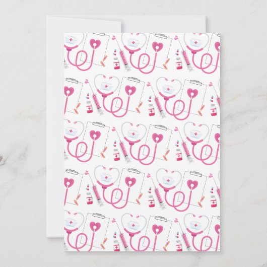 Klaar om te bellen Shots Nurse Afstuderen Kaart (Achterkant)